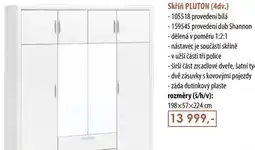 IDEA nábytek Skřín PLUTON nabídka