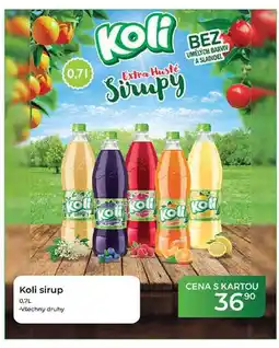 Tamda Foods Koli Koli sirup nabídka