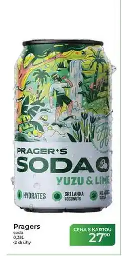 Tamda Foods Pragers soda nabídka
