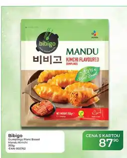 Tamda Foods Bibigo Dumplings Plant Based Mandu Kimchi nabídka
