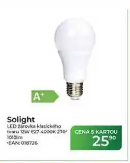 Tamda Foods Solight A+ LED žárovka klasického tvaru 12W E27 4000K 270° nabídka
