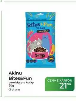 Tamda Foods Akinu Bites&Fun pamlsky pro kočky nabídka