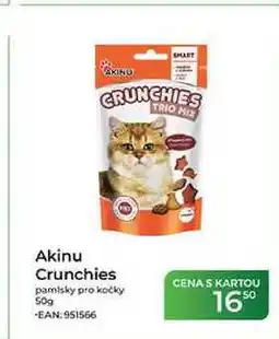 Tamda Foods Akinu Crunchies pamlsky pro kočky nabídka