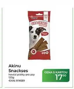 Tamda Foods Akinu Snackses hovězí plátky pro psy nabídka