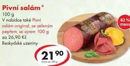 CBA Pivní salám nabídka