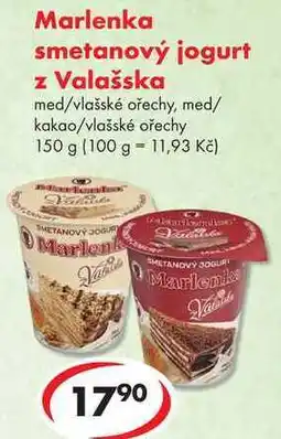 CBA Marlenka smetanový jogurt z Valašska nabídka