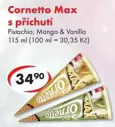 CBA Cornetto Max s příchutí nabídka