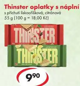 CBA Thinster oplatky s náplní nabídka