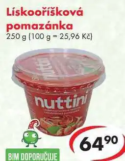 CBA Lískooříšková pomazánka nabídka