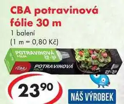 CBA CBA potravinová fólie 30 m nabídka
