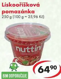 CBA Lískooříšková pomazánka nabídka