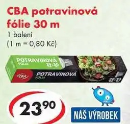 CBA CBA potravinová fólie 30 m nabídka