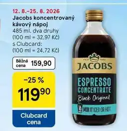 Tesco Jacobs koncentrovaný kávový nápoj, 485 ml, dva druhy nabídka