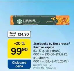 Tesco Starbucks by Nespresso Kávové kapsle, 53-57 g, více druhů nabídka