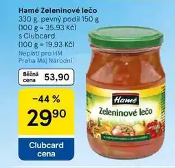 Tesco Hamé Zeleninové lečo, 330 g. pevný podíl 150 g nabídka