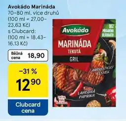 Tesco Avokádo Marináda, 70-80 ml, více druhů nabídka