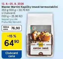 Tesco Master Martini Kapičky tmavé termostabilní nabídka