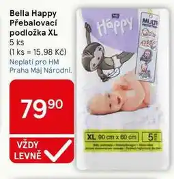 Tesco Bella Happy Přebalovací podložka XL, 5 ks nabídka