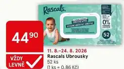 Tesco Rascals Ubrousky, 52 ks nabídka