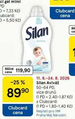 Tesco Silan Aviváž, 50-64 PD nabídka