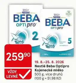 Tesco Nestlé Beba Optipro Kojenecké mléko, 500 g, více druhů nabídka