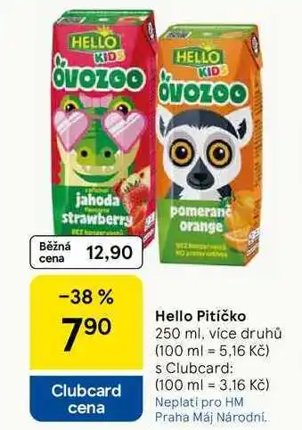 Tesco Hello Pitíčko, 250 ml, více druhů nabídka