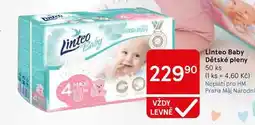 Tesco Linteo Baby Dětské pleny, 50 ks nabídka