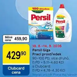 Tesco Persil Giga Prací prostředek, 90-100 PD nabídka
