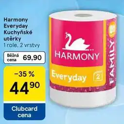 Tesco Harmony Everyday Kuchyňské utěrky, 1 role. 2 vrstvy nabídka