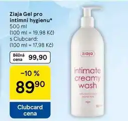 Tesco Ziaja Gel pro intimní hygienu nabídka