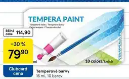 Tesco Temperové barvy, 16 ml, 10 barev nabídka