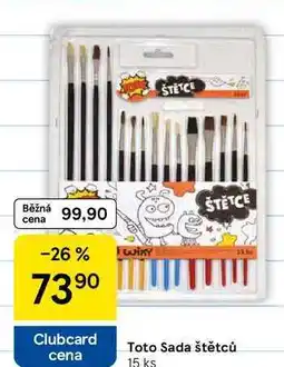 Tesco Toto Sada štětců 15 ks nabídka