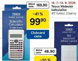 Tesco Tesco Vědecká kalkulačka 417 funkcí, 2 barvy nabídka