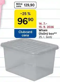Tesco Wham Úložný box, 25. l, šedý nabídka