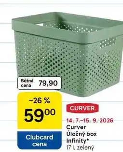 Tesco Curver Úložný box Infinity, 17 I, zelený nabídka