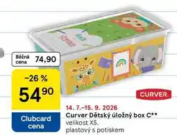 Tesco Curver Dětský úložný box C, velikost XS, plastový s potiskem nabídka