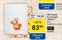 Tesco F&F Home Kuchyňské utěrky, 2 ks, podzimní motiv nabídka