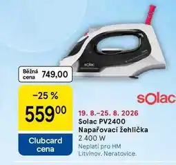 Tesco Solac PV2400 Napařovací žehlička, 2 400 W nabídka