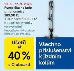 Tesco Pumpička na kolo s manometrem nabídka
