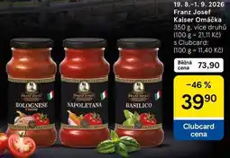 Tesco Franz Josef Kaiser Omáčka nabídka