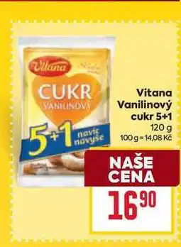 Billa Vitana Vanilinový cukr 5+1 120 g nabídka