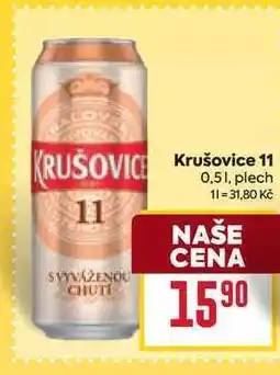 Billa Krušovice 11 0,51, plech nabídka