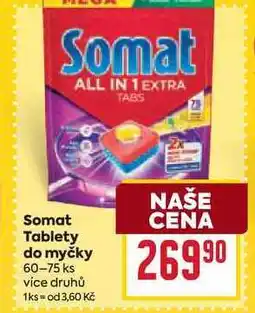 Billa Somat Tablety do myčky 60-75 ks nabídka