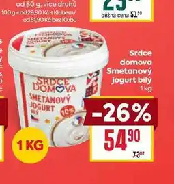 Billa Srdce domova Smetanový jogurt bílý nabídka