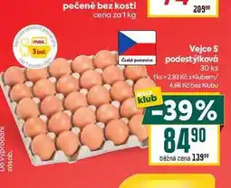 Billa Vejce S podestýlková 30 ks nabídka