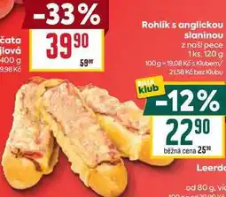 Billa Rohlík s anglickou slaninou z naší pece 1ks nabídka