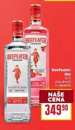 Billa Beefeater Gin nabídka