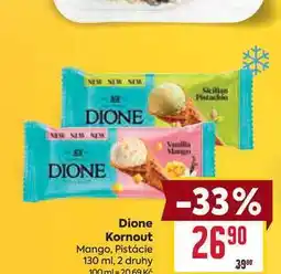 Billa Dione Kornout Mango, Pistácie nabídka