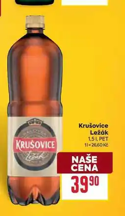 Billa Krušovice Ležák 1,51, PET nabídka
