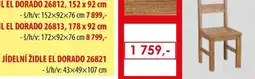 IDEA nábytek El dorado jídelní židle nabídka